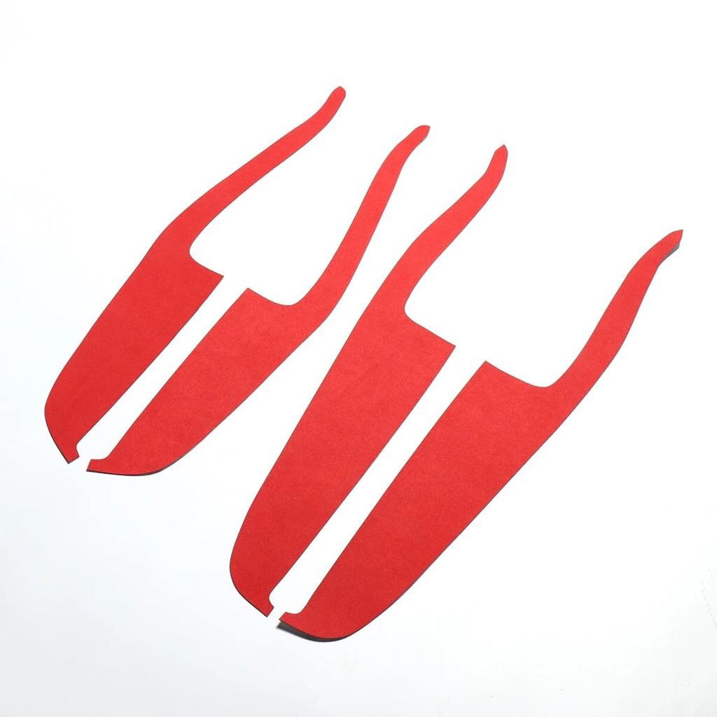 LUCKEASY For Tesla Model 3 Interior Supplies Door Armrest Central Control Instrument Suede Suede Anti-Dirty Pad For Car