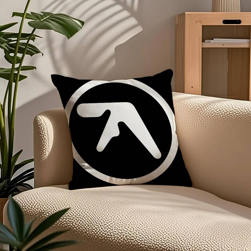 A-Aphex T-Twin Album Cover Pillow Case Comfort Sofa Bed Silky elegant Invisible zipper Custom Decorative cushion cover