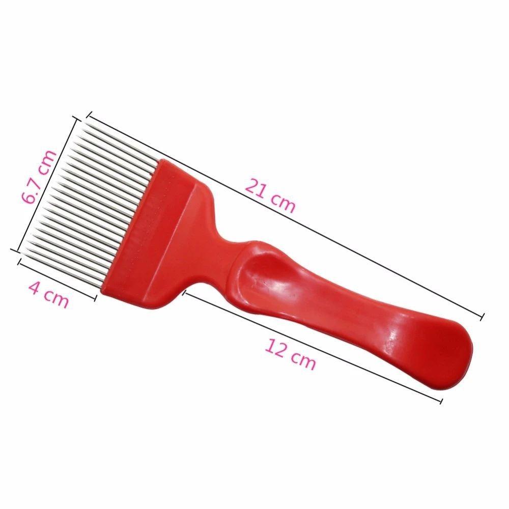 Straight Needles Bee Honey Fork Stainless Steel Honey Scraper Honey Scratcher Beekeeper