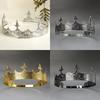 Alloy Movable Size Men's King Queen Prince Prince Hair Crown Crown Performance Performance