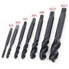 7pcs High-speed Steel 6542 Nitrided Spiral Groove M3-M12 Machine Tap Set Thread Tapping and Easy Chip Removal Tool
