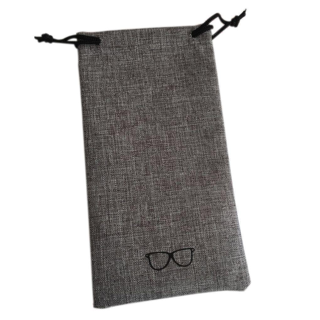 Vogue Metal Linen Glasses Organizer Box Protective Bag Portable Hard Shell Case