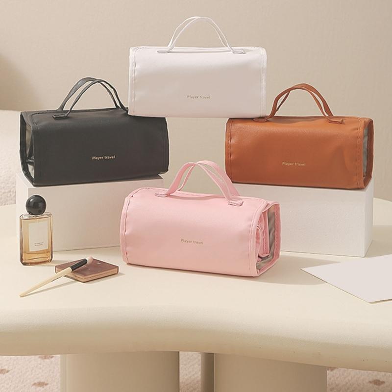 Портативные сумки-органайзеры большой емкости для косметики и туалетных принадлежностей со съемными перегородками и из ПВХ