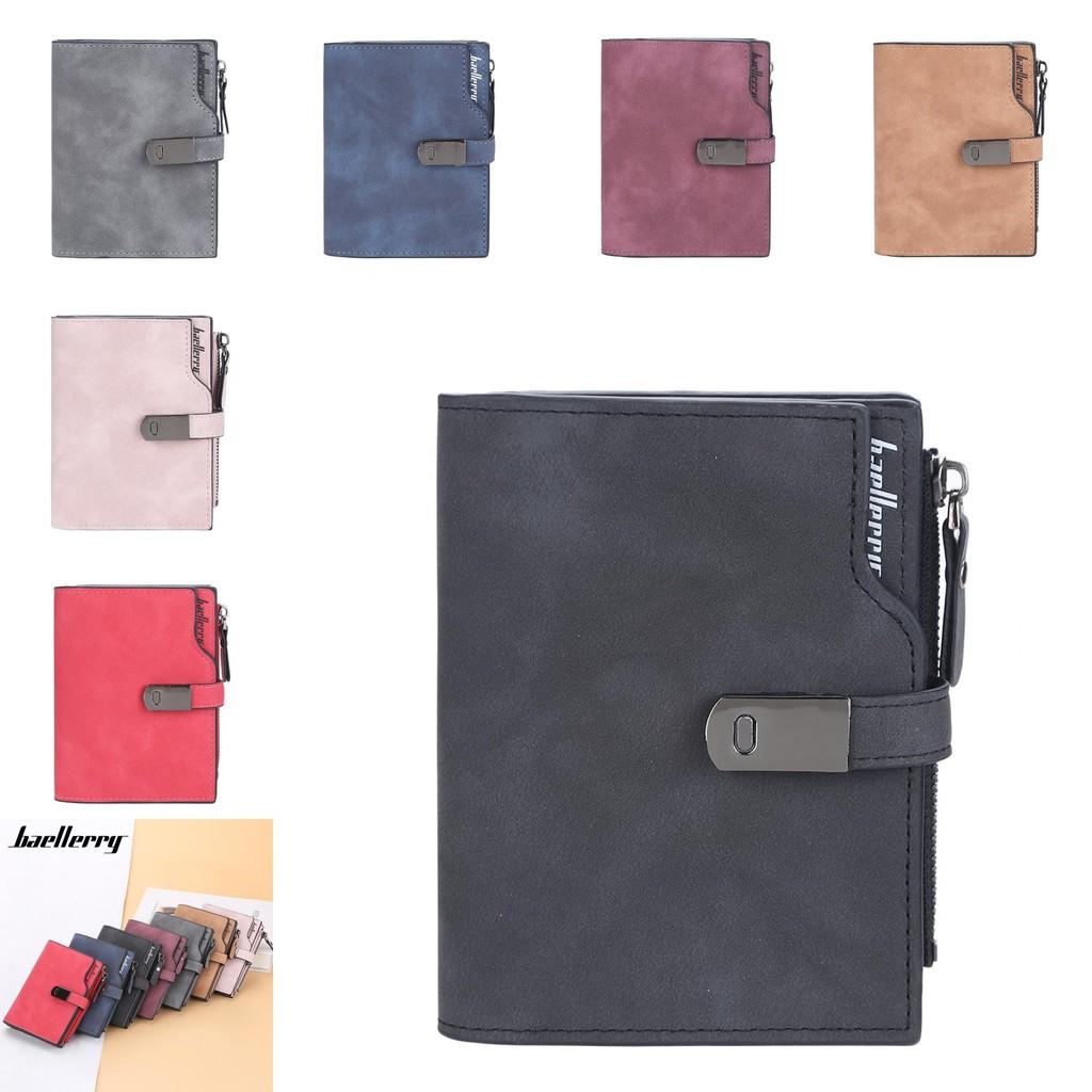 Pu Leather Wallet For Women With Zipper And Multiple Card Slots For Daily Use