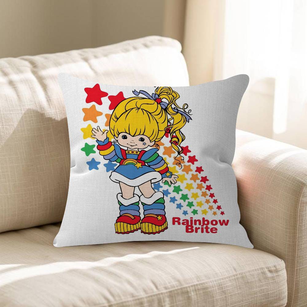 Cute RRainbow BBrite Pillow Cover For Bedroom Room And Living Room Sofa Decorative Cushion Cover