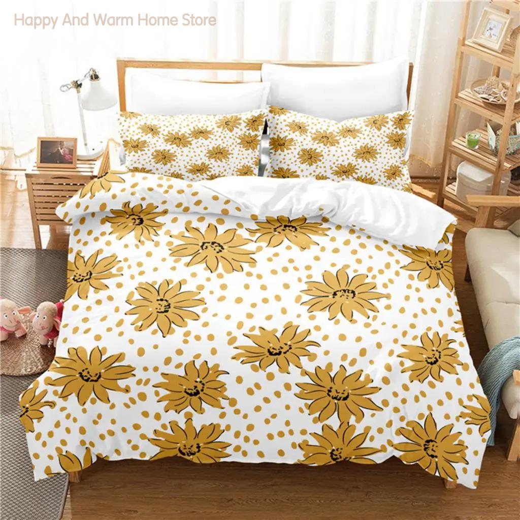 Blue Flower Duvet Cover Collection Fashion Bedding Collection Soft Comfortable Breathable Duvet Cover For Bedroom Guest Room Decor