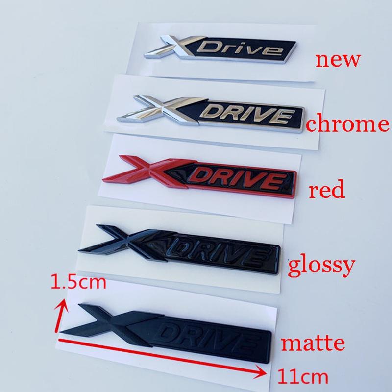 New XDrive Old XDRIVE Logo Fender Emblem Badge for X1 X3 X4 X5 X6 X7 Car Styling Discharging Capacity Sticker