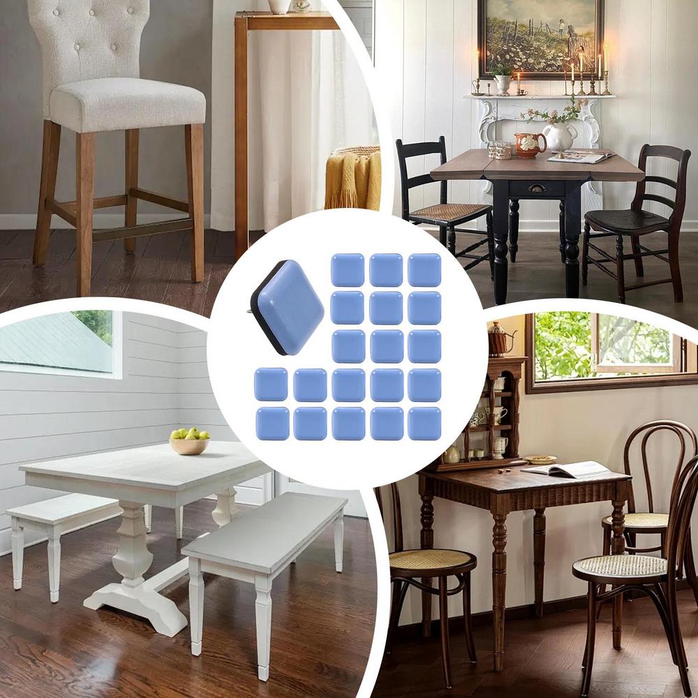 Chair Leg Pads Nail Mounted Furniture Foot Pad Multi-Purpose Furniture Protection Tool For Chairs Benches Chests Tables Sofas