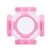2Pcs Hamster External DIY Pipeline Tunnel Fittings Tube Exercise Cage Training Line AccessoriesPink