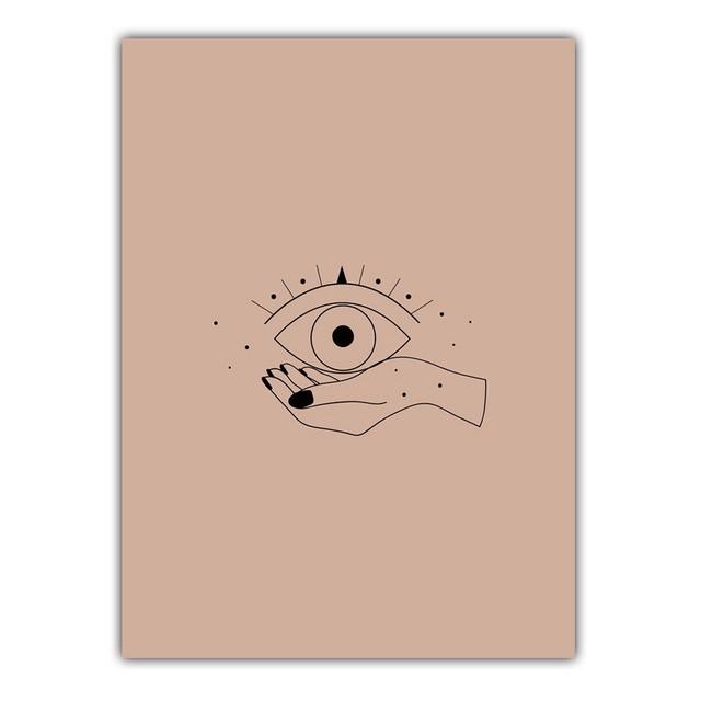 Скандинавский минималистский черный рисунок на холсте картина пальма постер офис настенная живопись гостиная спальня украшение дома фреска без рамки