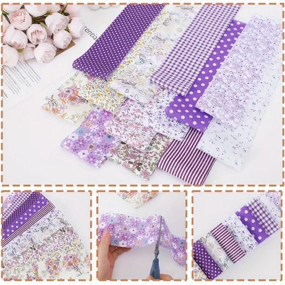 40 Pieces/Set Floral Printed Cotton Fabric Strips Crafts Fashionable Roll Cloth  Sewing Supplies