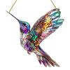 Acrylic Colorful Hummingbird Sun Catcher Hanging Pendant with Lanyard Easy To Install Bird Window Crafts Hanging Decor