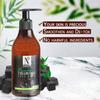 NutriGlow Natural's Средство для умывания от прыщей с бамбуком и углем, разглаживающее и детоксикационное, 10,14 унции