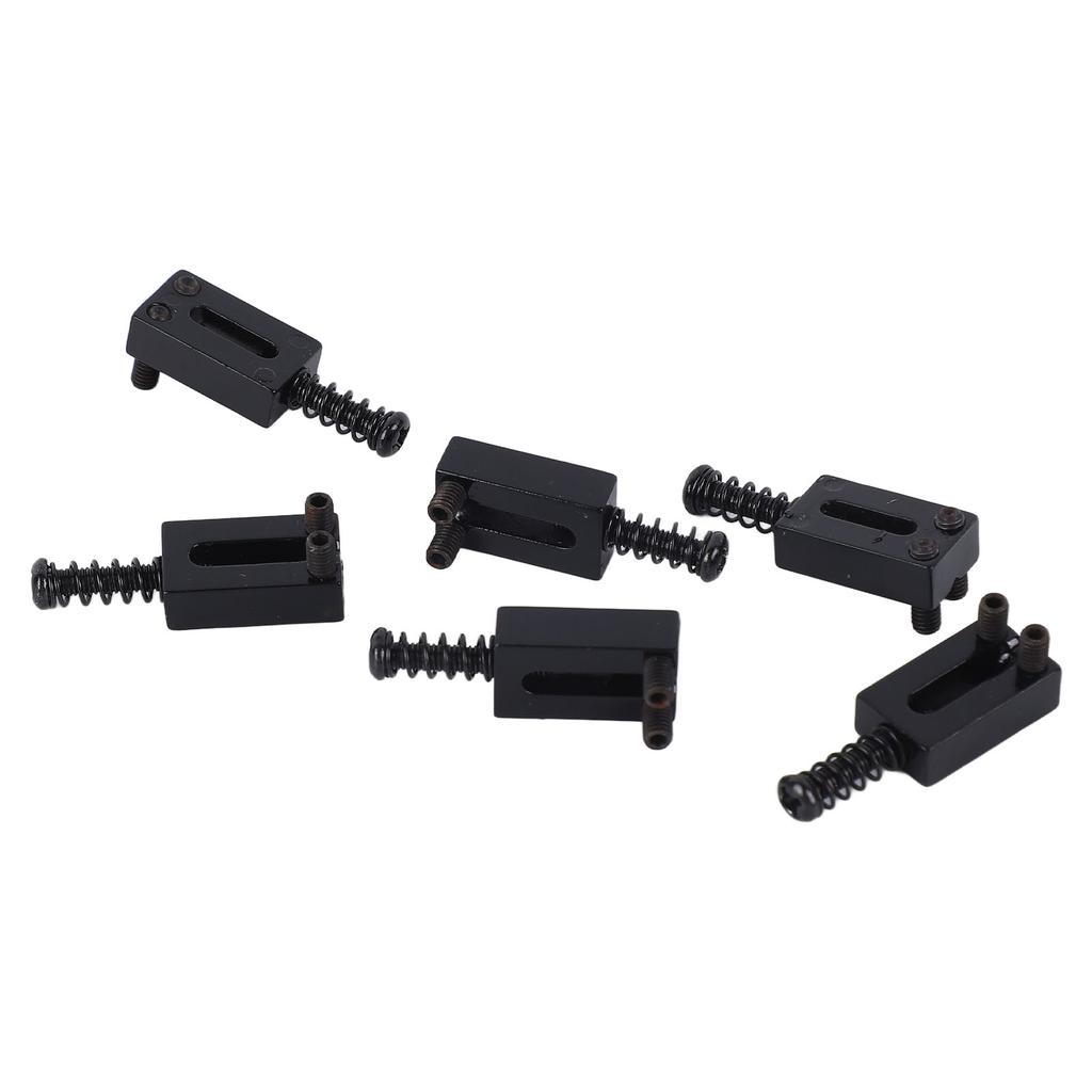 6 шт. Седла для бриджа электрогитары стандартные из цинкового сплава гитарные тремоло бридж роликовые седла для