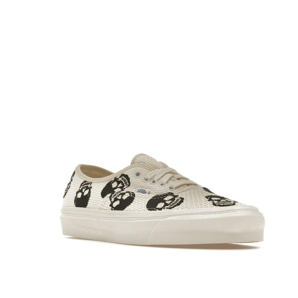 Vans Authentic 44 DX Anaheim Factory - Needlework Skull Unisex Sneakers White Black VN0A54F29GN