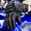 WOLF LIGHTWEIGHT DURABLE LEATHER GLOVES BLACK