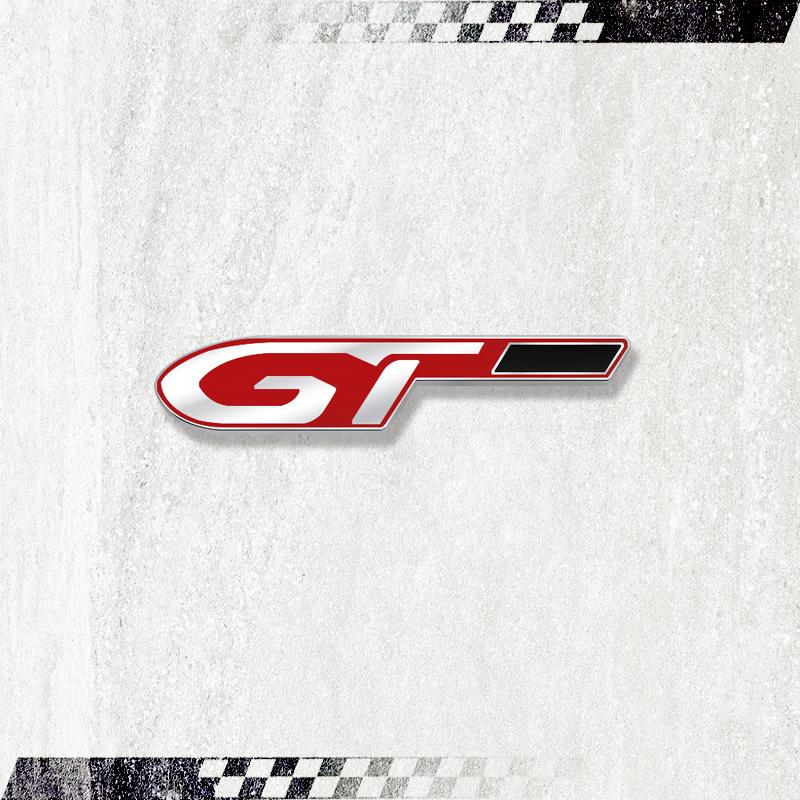 GT Metal Emblem Car Steering Wheel Badge Sticker Emblem Decal for Peugeot 5008 2008 3008 206 308 207 406 407 408 307 208 301