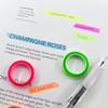 5 Rolls Fluorescent Highlighter Sticker 5 Rolls Marking Sticker Label Stickers  Office Supplies
