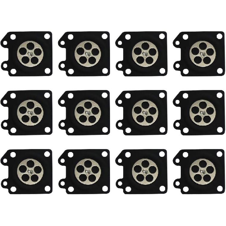 Carburetor Metering Diaphragm Assembly For Walbro WA WT WYJ Series Carburetor Replaces Walbro 95-526-8 (Pack of 12)