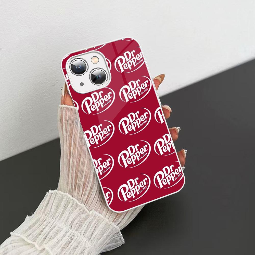 Чехол для телефона Cherry Drink D-Dr-P-Pepper для iPhone 14 13 12 Mini 11 Pro XS Max X XR 14 Plus Закаленное стекло