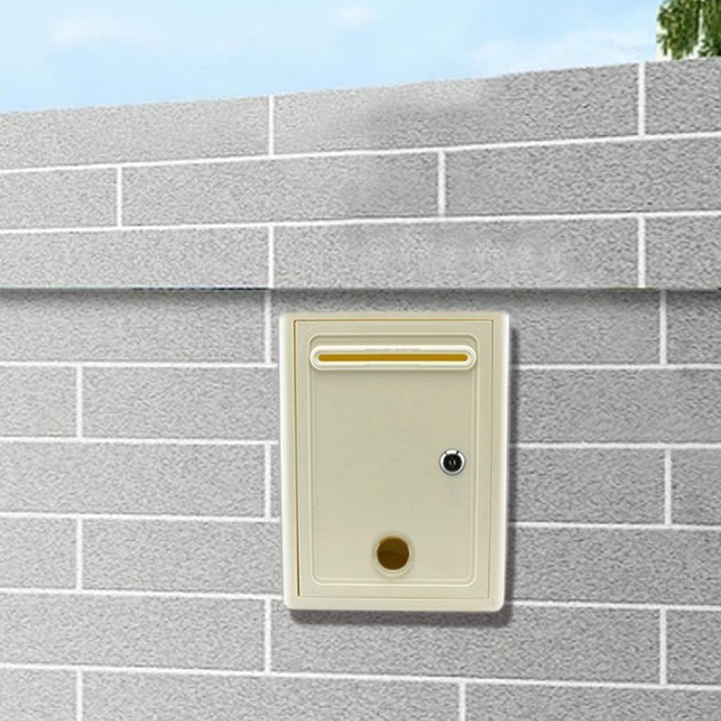 Suggestion Box Letter Box with Key Lock Waterproof for Home Office Classroom Locking Charity Collection Donation Box Mailbox