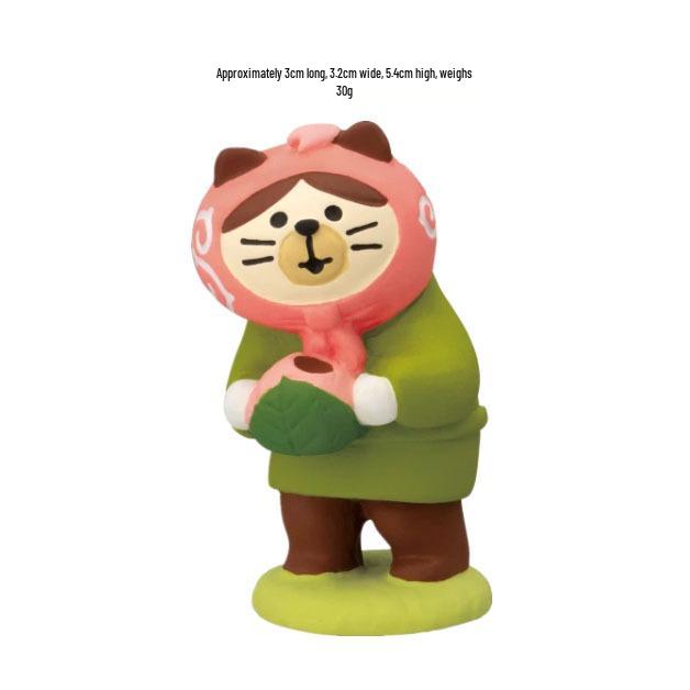 ZAKKA Японская кошка, фигурка из смолы - Фестиваль любования цветами, DIY, Модная игрушка-сюрприз, Декорация, Подарок и Украшение
