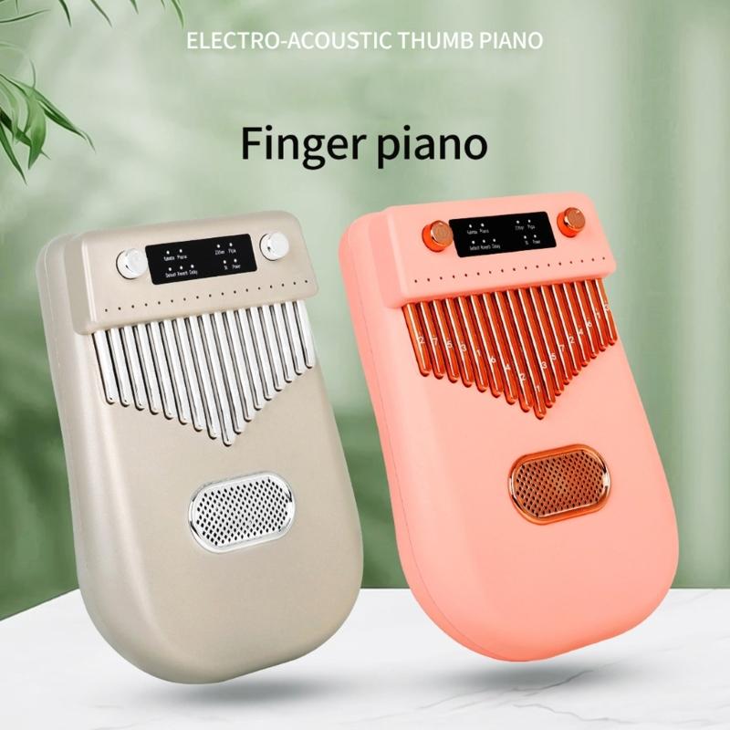 17-tone Electronic Smart Kalimba Thumb Piano Kalimba Finger Piano Thumb Piano Speaker Dual-use Musical Instrument
