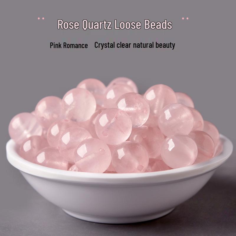 Розовый Кварц Розовый Мозамбик Желейные Бусины для DIY Браслета для Девочек с Персиковым Цветом
