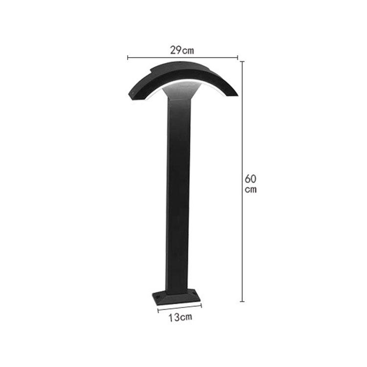 Thrisdar 60 см уличный PIR датчик движения свет для дорожек алюминиевые газонные лампы вилла ландшафтные колонны светильники