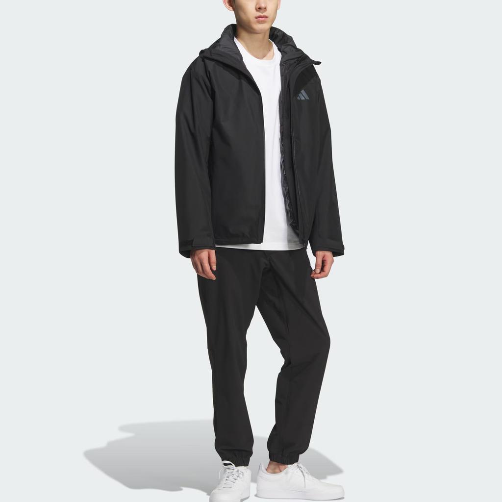 Adidas Climawarm FW25 Future Tech 3 в 1 Ветрозащитная Теплая Куртка-пуховик с длинным рукавом на молнии Мужские куртки KQ5501