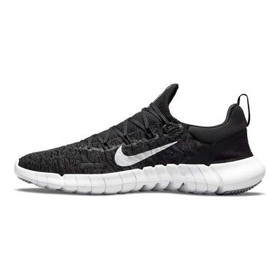 Free Run 5.0 Next Nature Черно-белые женские кроссовки Темно-дымчато-серые CZ1891-001