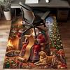 1PC Custom Name Christmas Magic Scene Theme Floor Mat Ideal for Living Room, Game Rooms, Office, Bedroom, Office Floor Mat , Floor Mats for Home
