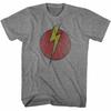 Flash Gordon Bolt Circle Graphite Heather Adult T-Shirt