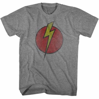 Flash Gordon Bolt Circle Graphite Heather Adult T-Shirt