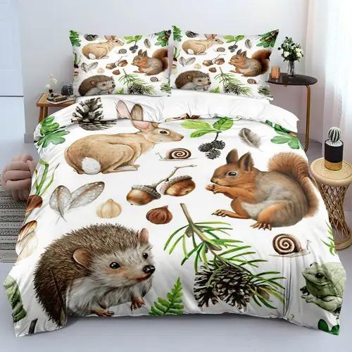 Comforter Squirrel With Squirrel Pattern Suitable For Children Kids And Adults Soft Comfortable And Breathable