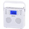 OHM Electric Portable CD Stereo CD Wide AudioComm Player, Radio, FM, White, RCR-500Z-W 07-8955