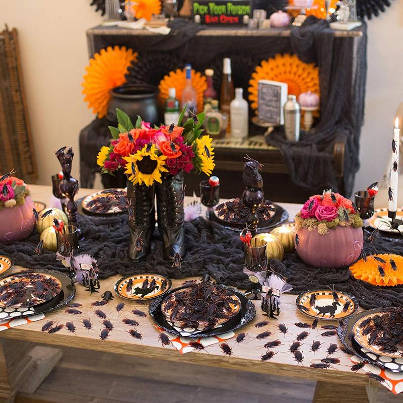 10 шт. Хэллоуин Симуляция Насекомое Таракан Паук Сороконожка Скорпион Пластик Розыгрыш Насекомое Смешной Хэллоуин DIY Украшение