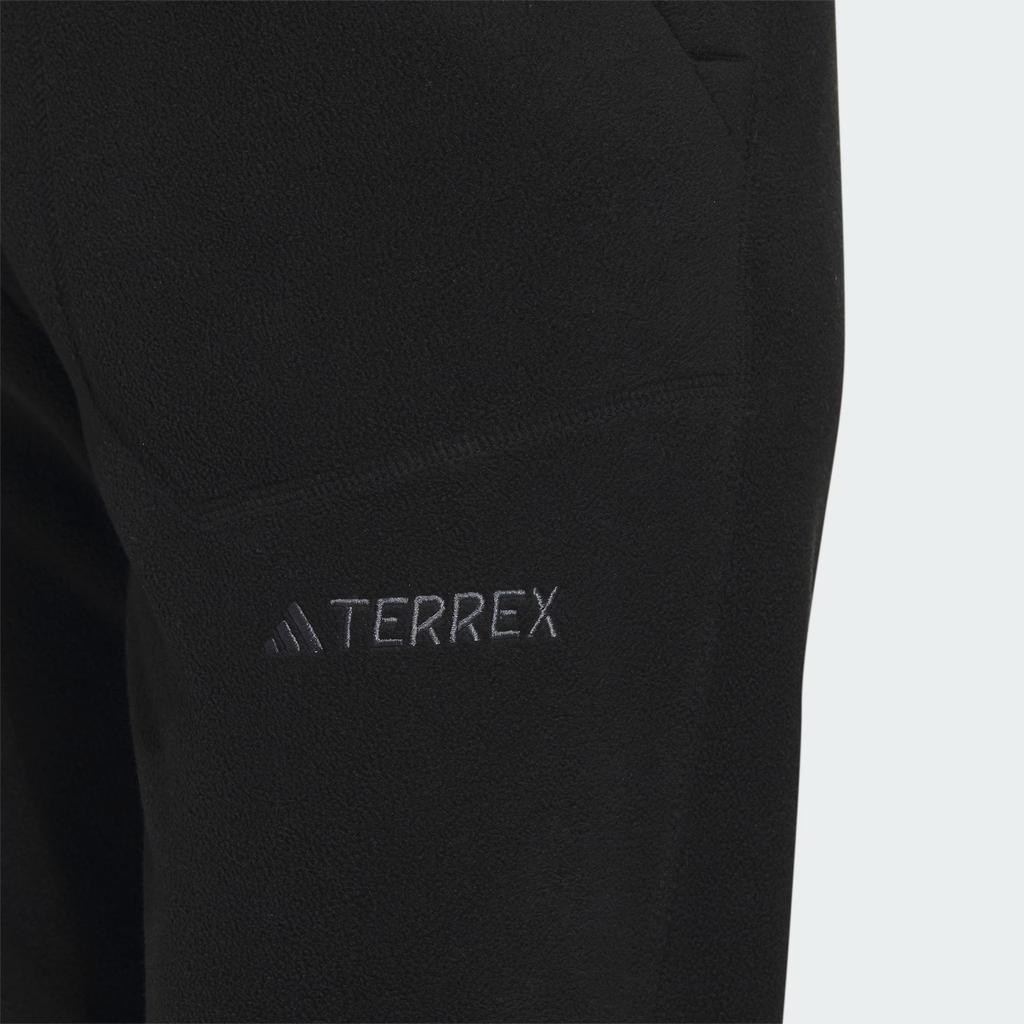 Adidas Fleece Joggers Solid Color Logo Label Outdoor Thickened And Fleece Lined Elastic Cuff Knitted Sweatpants Women's IL9005