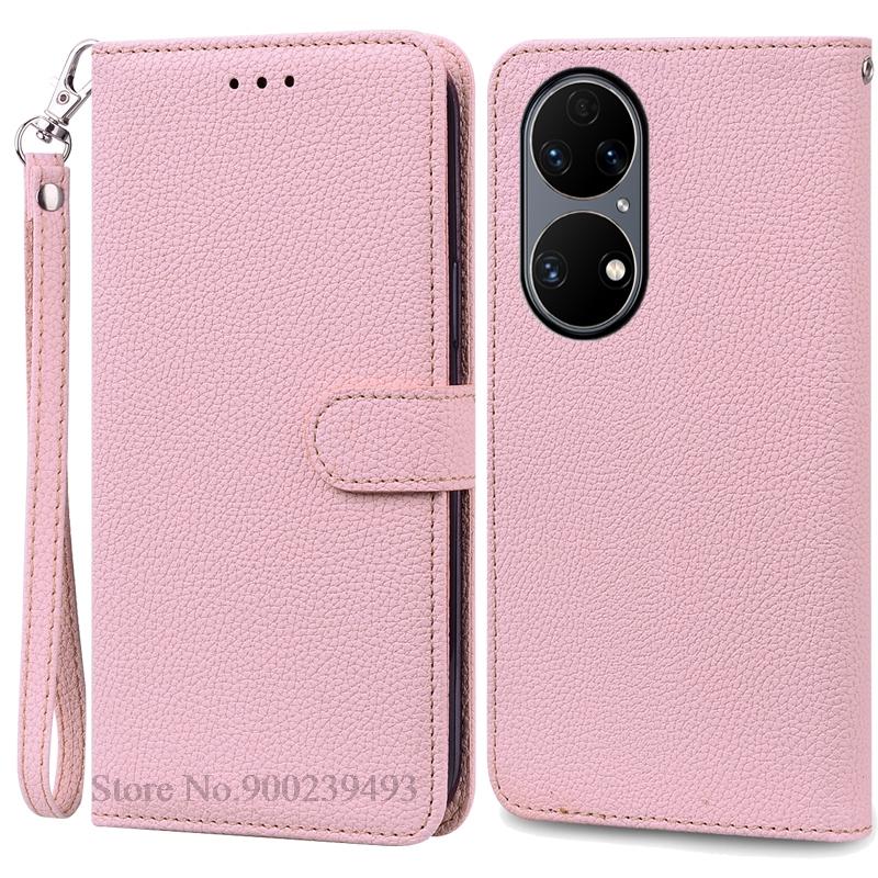Чехол P50 P 50 Pro для Huawei P50, кожаный чехол-кошелек, флип-чехол для Huawei P50 Pro, мягкий силиконовый чехол, чехол Fundas Shell
