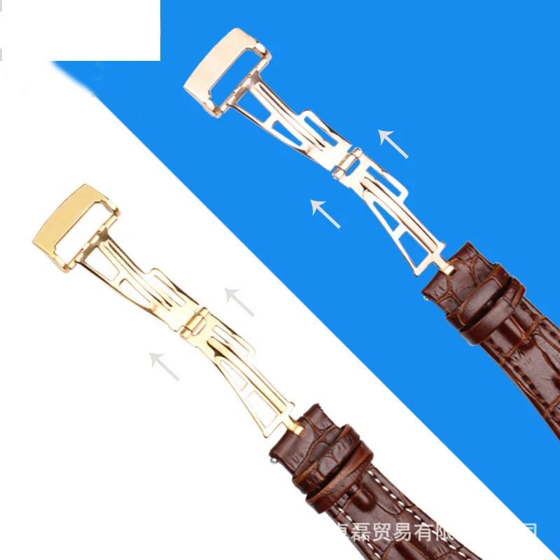 Genuine Leather Folding Buckle 28mm Watchband for AP 15703 26470SO Royal Oak Offshore Men's Sports Watch Strap