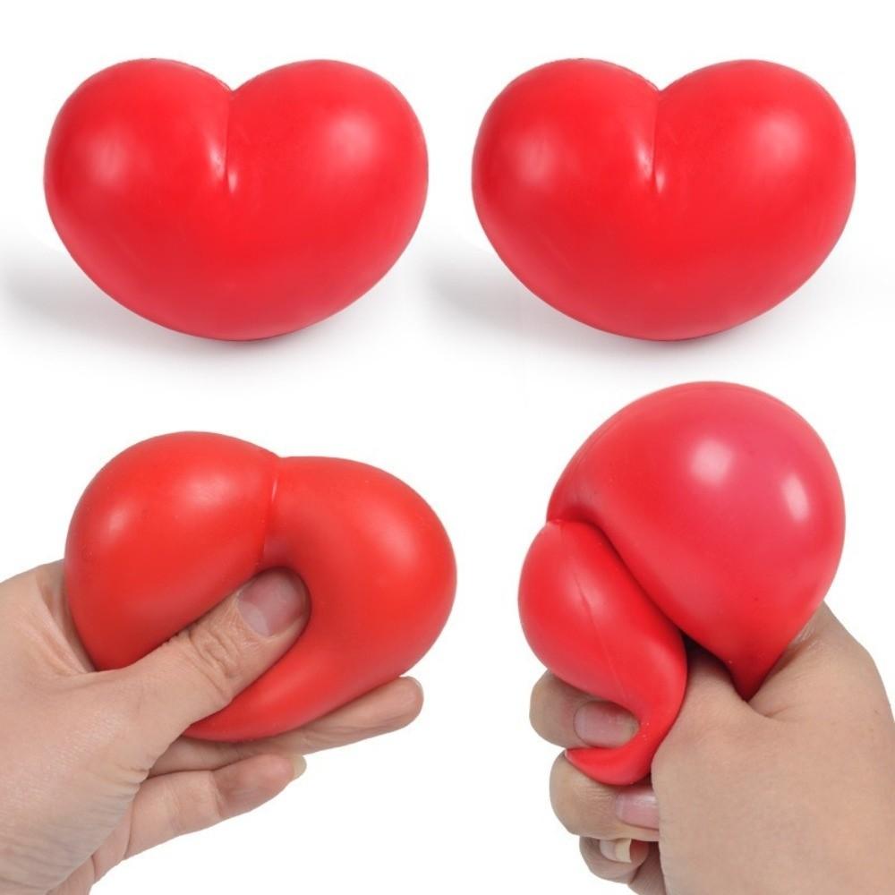 Funny Love Shape Squeeze Stress Toy Soft Decompression Plaything for Desk Ornament