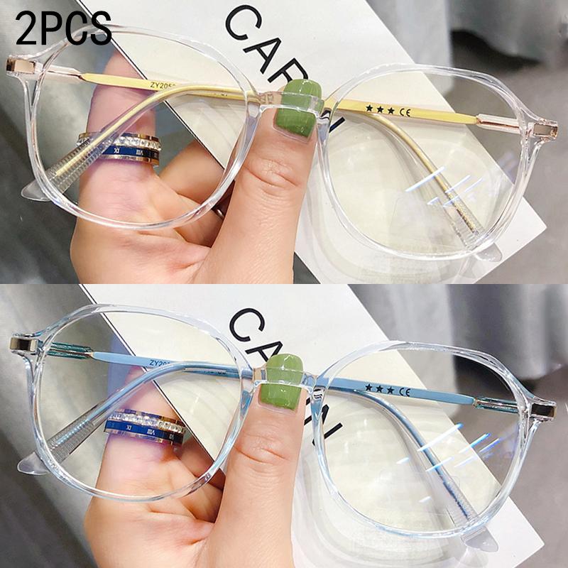 1PCS Ins Brand Korean Sunglasses Frames Trendy Multi-sided Design For Correcting Myopia 2053