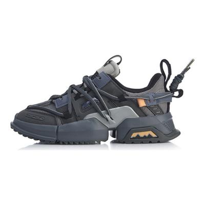 Li Ning Pangu Trek 2019 New York Fashion Week износостойкие дышащие низкие спортивные повседневные туфли мужские кроссовки снежно-серые AGLP075-6