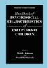 Книга Handbook of Psychosocial Characteristics of Exceptional Children