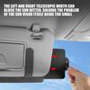 Sun Visor Extender for Car Sun Visor with Polarized Glare Protection Extension Board Attachment Retractable Sunshade Anti-Glare