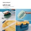 304 Stainless Steel Insulated Bento Lunch Box with Lid - Student & Office Style, Microwave Safe, Deep Compartment Design