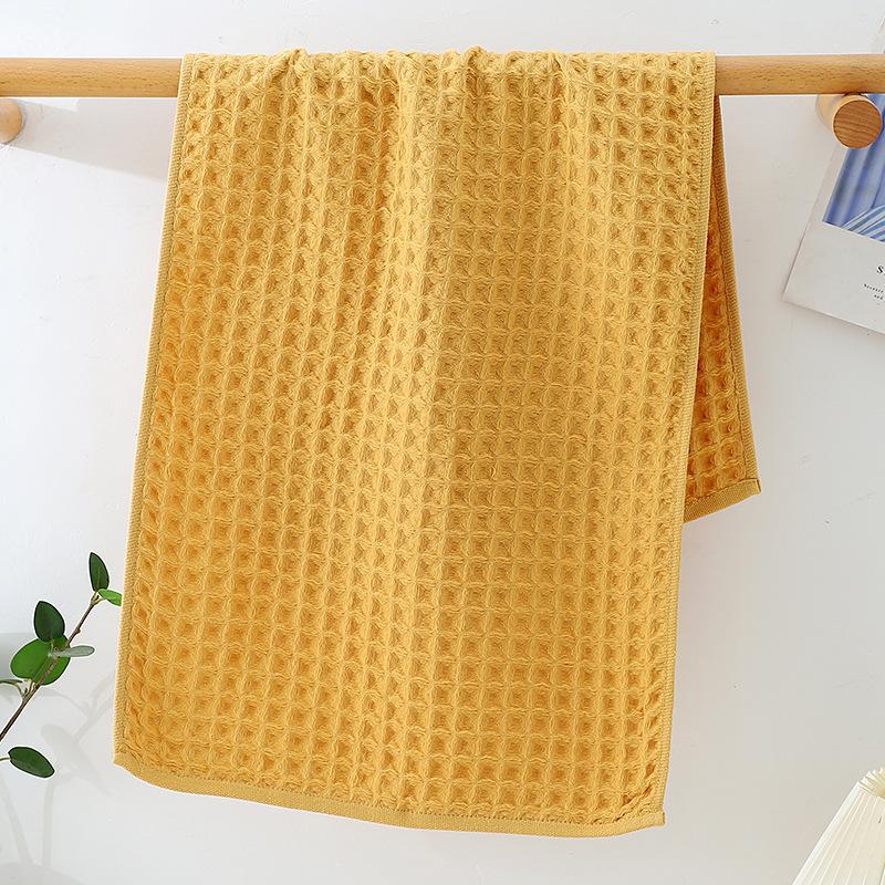 Pure Cotton Waffle Towel, Soft and Quick Drying, Men's and Women's Household Cotton Face Towel, Hand Towel