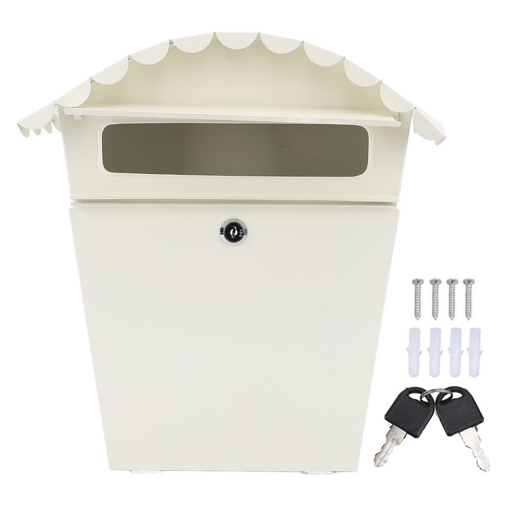 Железный почтовый ящик винтажный непромокаемый почтовый ящик декоративный домашний офисный стол украшение с замком для