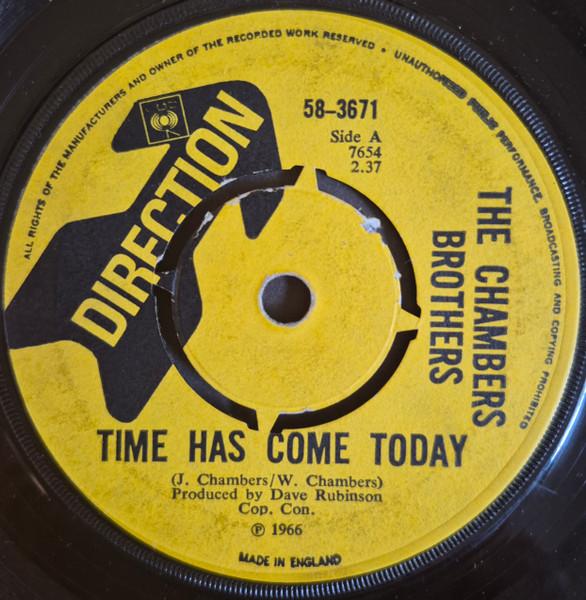 7-дюймовая пластинка CHAMBERS BROTHERS Time Has Come Today 583671 DIRECTION 1966 UK Рок Б/у
