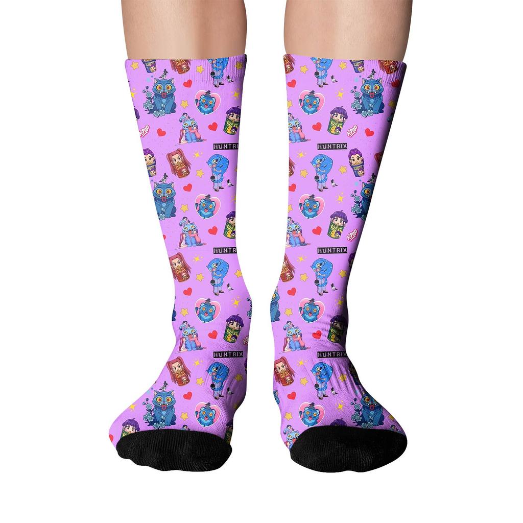 Милые и игривые носки носки до середины икры длинные носки носки с принтом